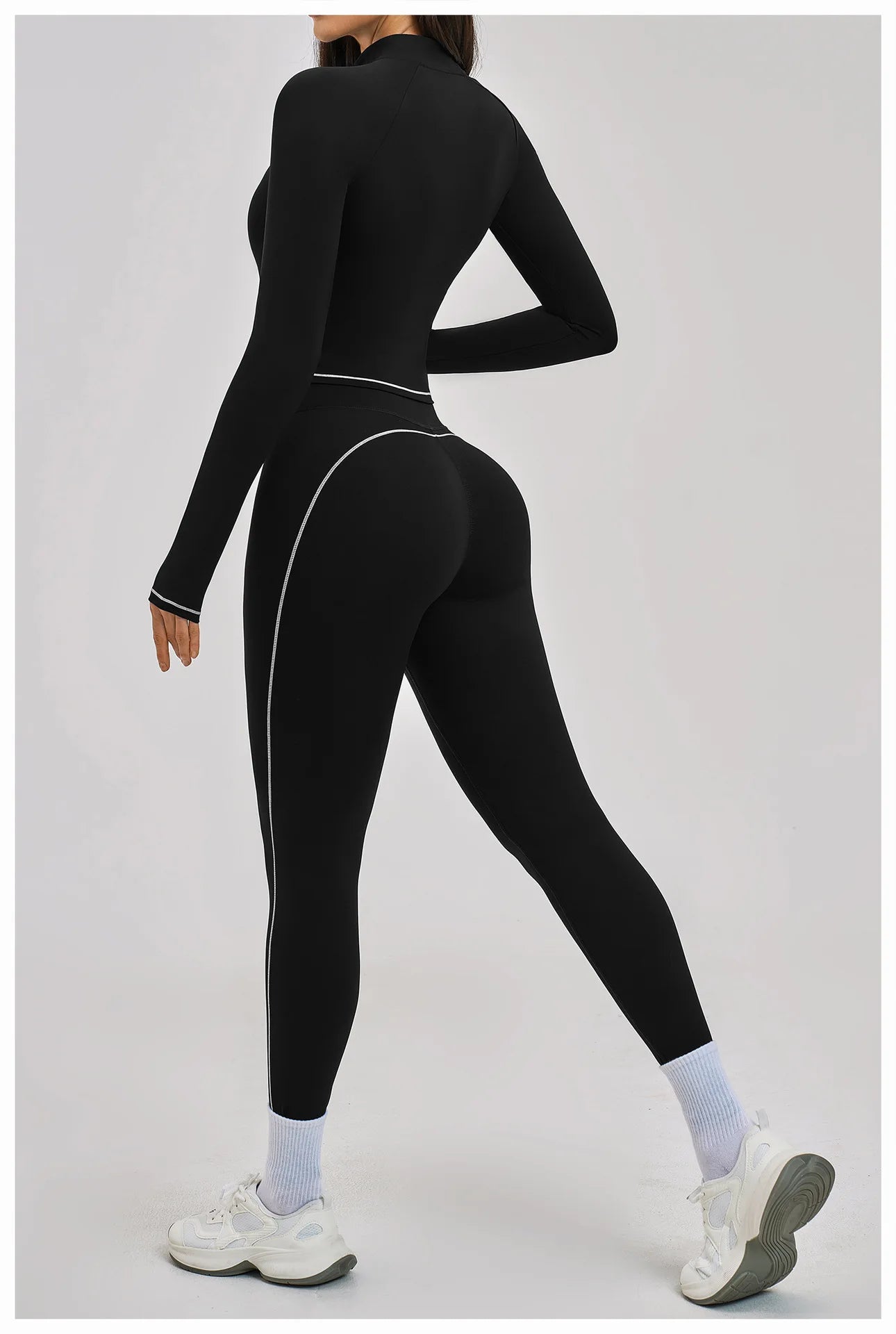 3PCS Yoga Suit Women Tracksuit Sports Outfits Gym Set Running Workout Clothes Long Sleeve Sports Bra Athletic Wear Yoga Clothing