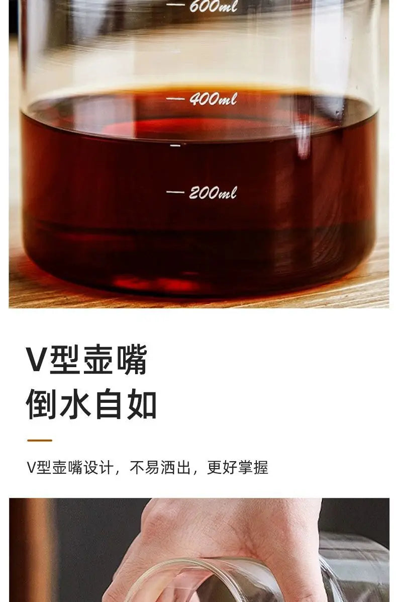 600ml Ice Dripper Coffee Maker Adjustable Water Flow Borosilicate Glass Cold Brew Tower Slow Drip Technology Portable