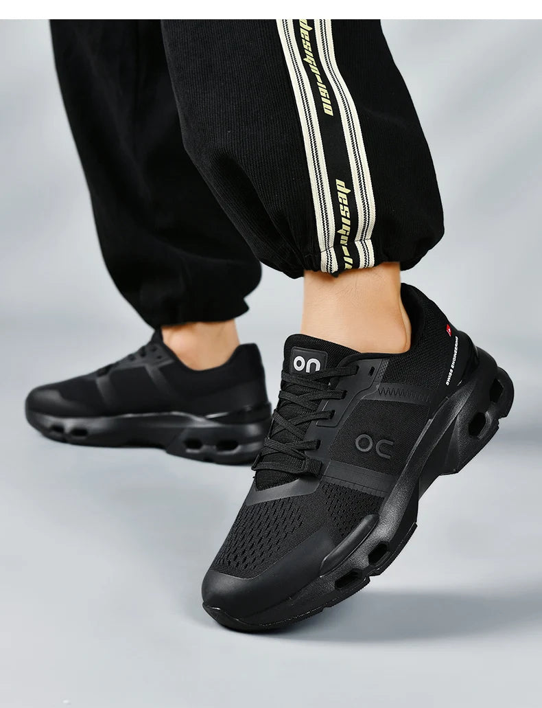 New Men's Lightweight Running Shoes with Breathable Mesh Soft Sole and Shock Absorption, Training and Jogging Shoes
