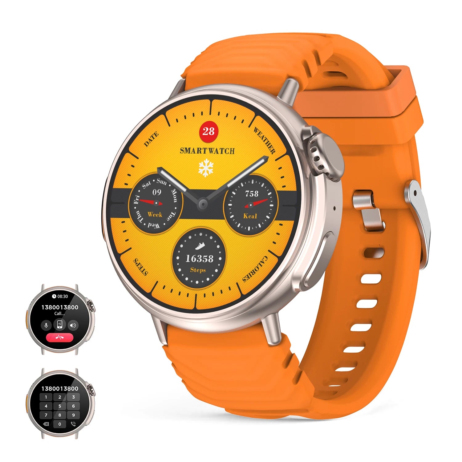 1.52'' HD Display Smart Watch Ultra With Sport Fitness Tracker with Health Tracking,Waterproof,120+ Sport modes for Women men