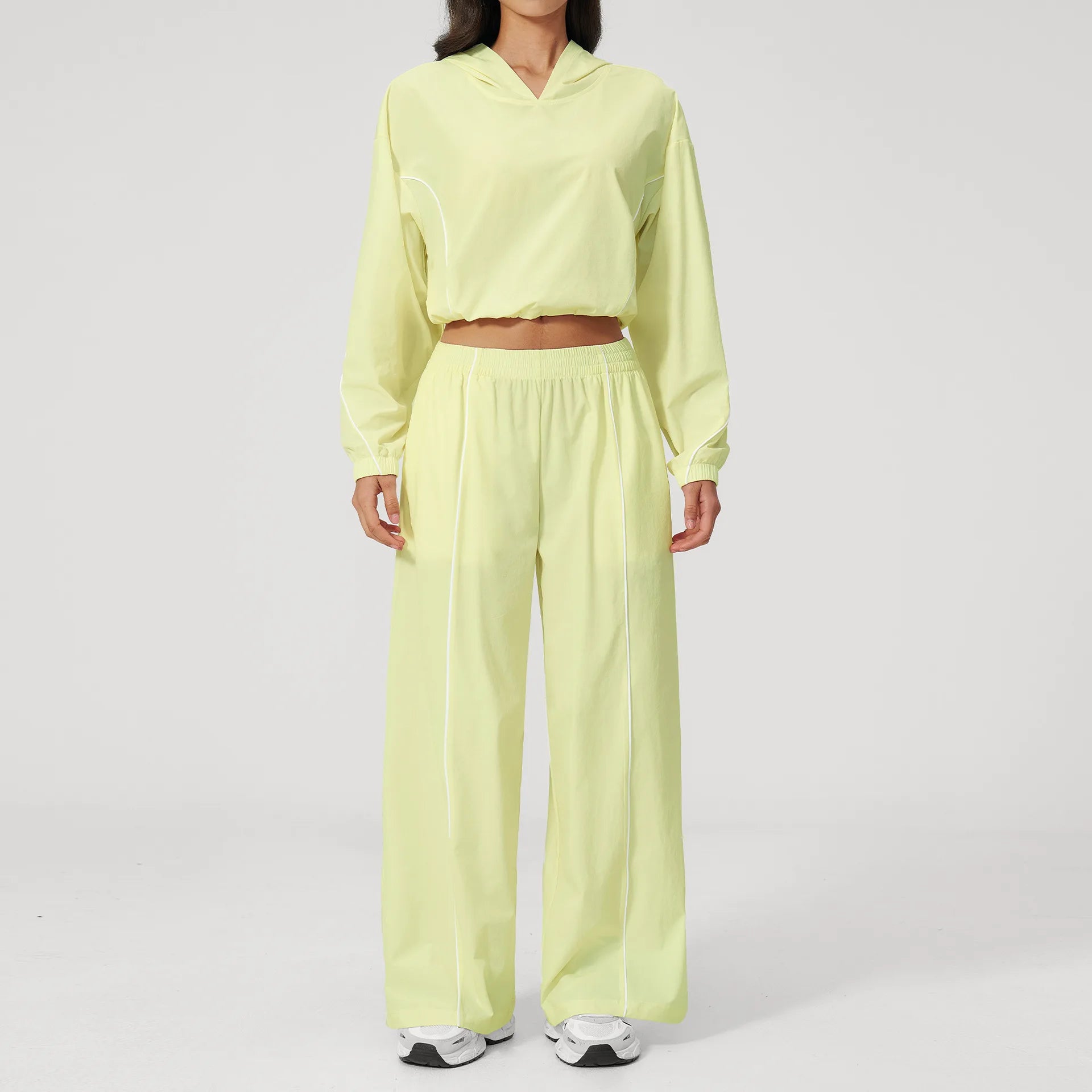 Yoga Set For Women Tracksuit Summer Sun Protection Set Yoga Long Sleeved Running Set Outdoor Sportswear For Women Athletic Wear