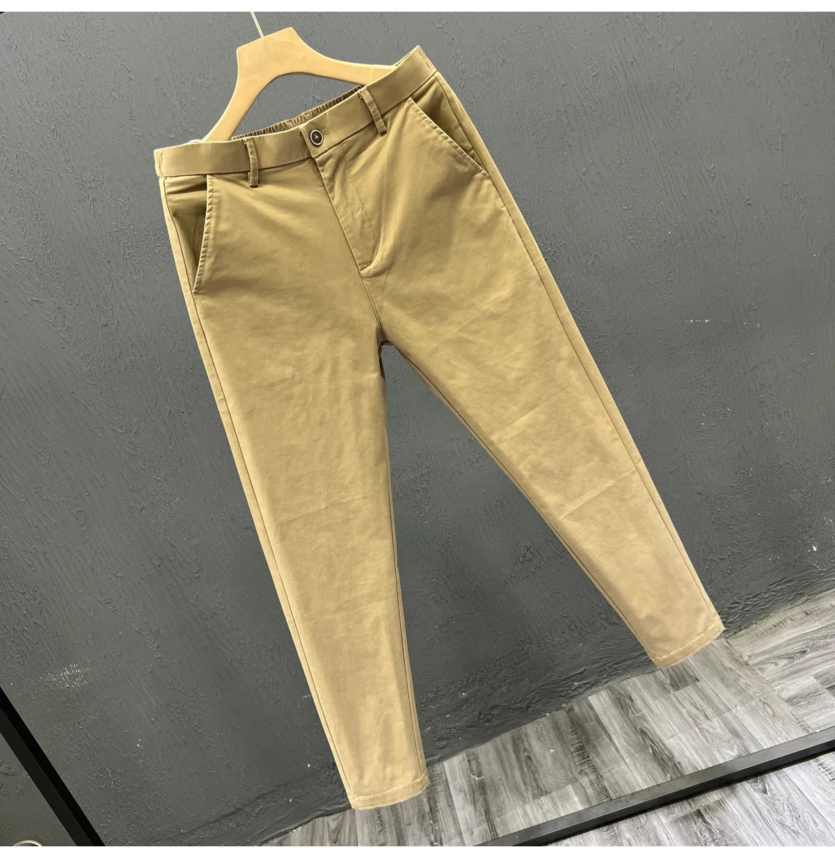 Men's Summer Thin Pants 2025 New Straight Simple and Versatile White Casual Man Clothing Trendy Slim-fitting Cotton Cargo Pants