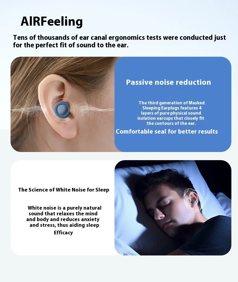 EASYBUDS Sound Insulation And Noise Prevention Earplugs Noise Reduction Sleep Products Deep Sleep Earplugs Silent Earplugs