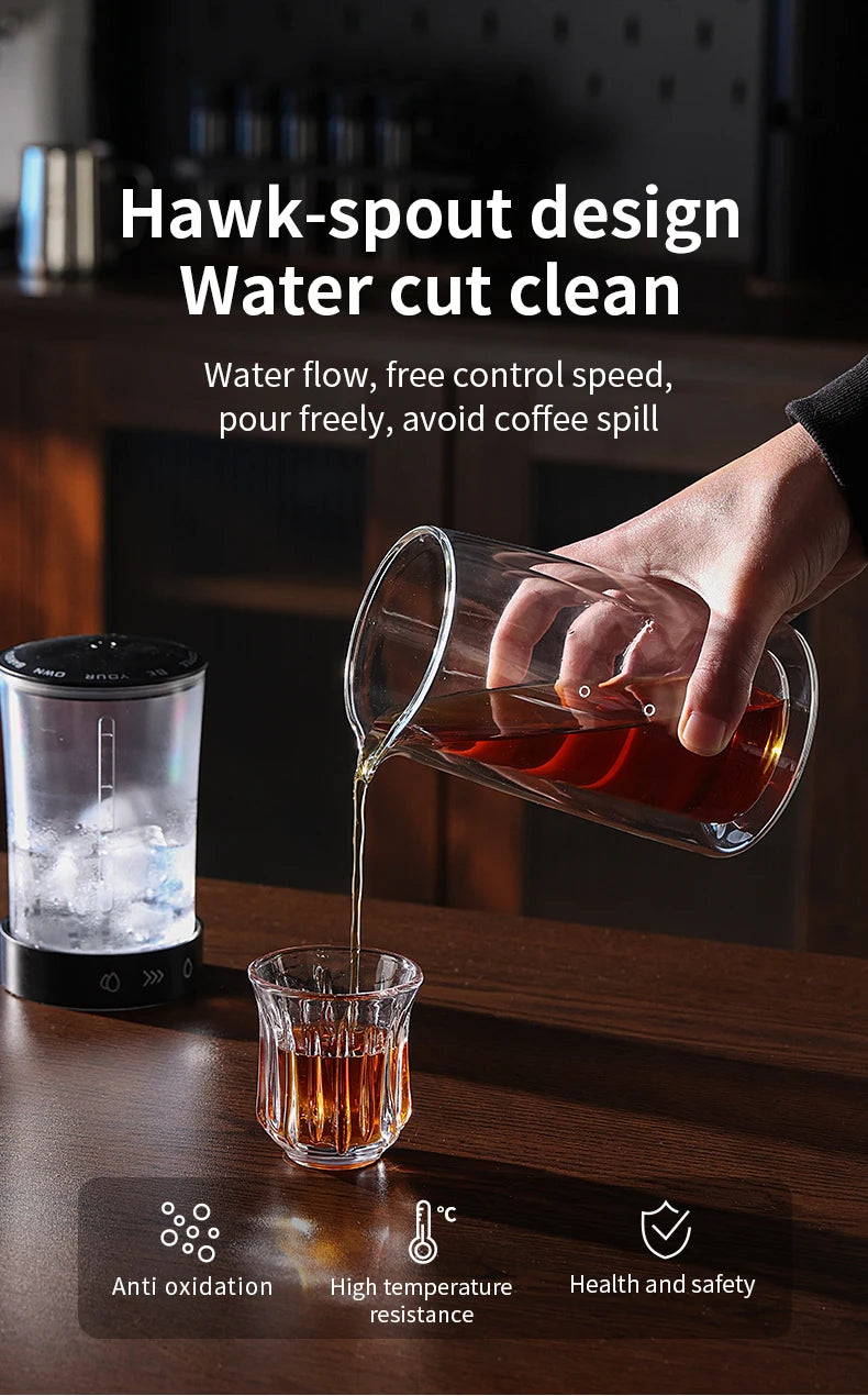 Bincoo Cold Brew Extraction Pot Double-layer Glass Ice Drip Pot Drip Coffee Maker Extraction Ice Sharing Cup 450ML
