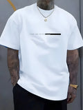 The new men's T-shirt for the summer of 2025 is fashionable casual and simple The 3D letter print is soft and comfortable