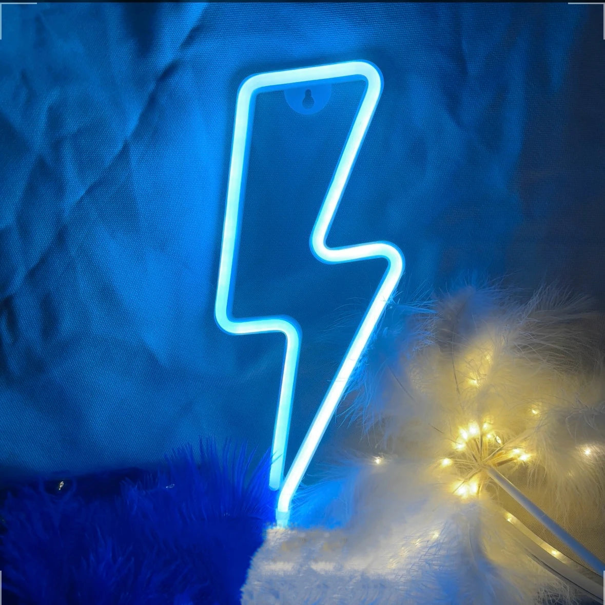 Lightning LED neon light, USB/battery powered, bedroom, gaming room, living room, office, wedding, birthday, party supplies
