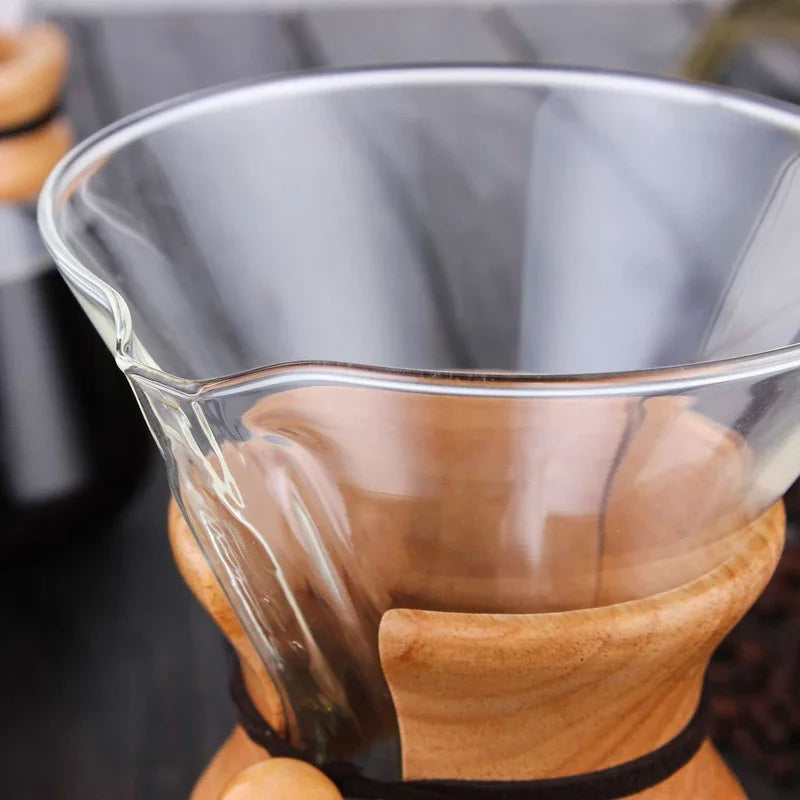 Hand Brewed Coffee Sharing Pot Filter Screen Glass Coffee Filter Cup Coffee Pot Set Drip Small Household Glass Pot 400-800ml