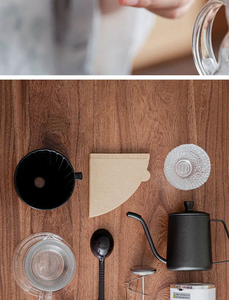 New V60 Travel Hand Brew Coffee Electric Bean Grinder Gift Box Set Stainless Steel Coffee Suitable for Pot Household Storage