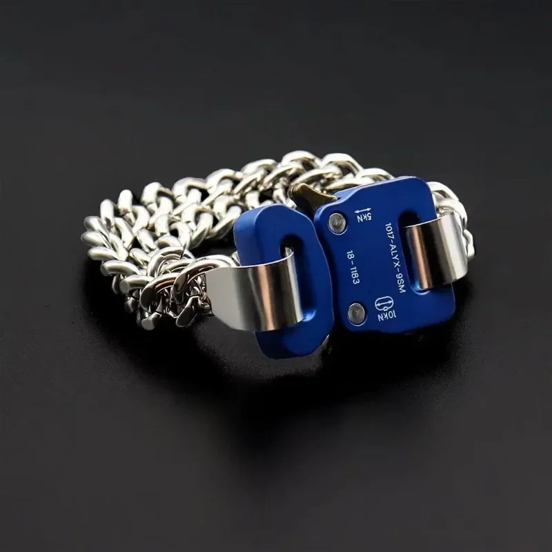 Unisex Street Fashion Trend 1017 ALYX 9SM Functional Bracelet Gift Box Packaging Open Buckle Men Women ALYX Accessories