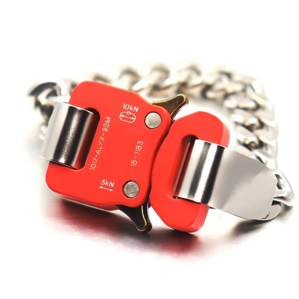 Unisex Street Fashion Trend 1017 ALYX 9SM Functional Bracelet Gift Box Packaging Open Buckle Men Women ALYX Accessories