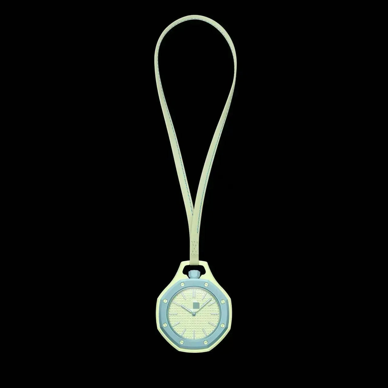 2026 New AP Collaboration Pocket Watch Fashion Quartz Wristwatch Waterproof Leather Strap Pendant Hanging Watch