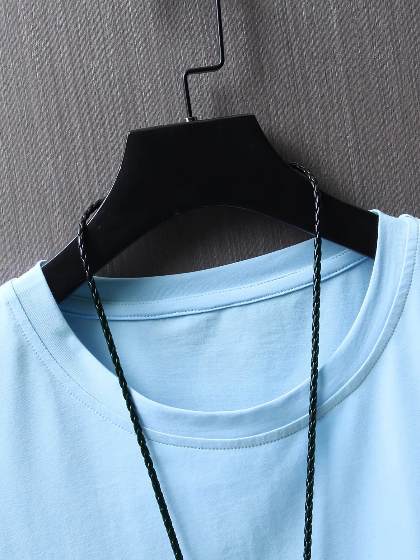 100% pure cotton men's summer casual sports fashionable loose MILANO ITALIA pattern printed round neck short sleeved T-shirt top