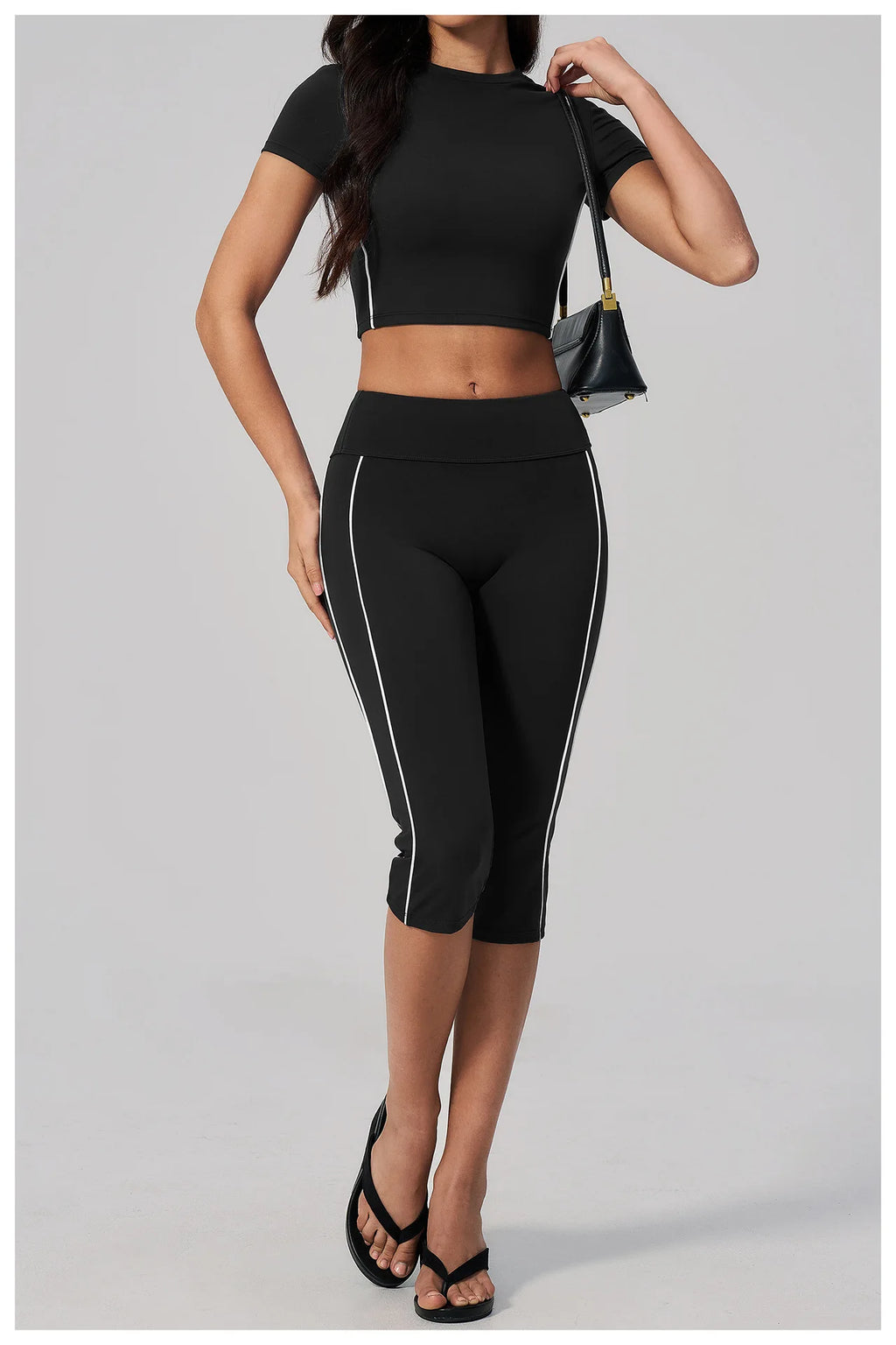 2PCS Yoga Set Women Tracksuit Sports Outfit Gym Set Running Workout Clothes Short Sleeves Sports Bra Athletic Wear Yoga Clothing