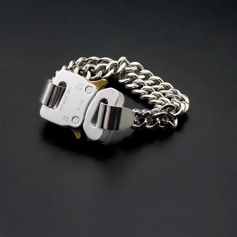Unisex Street Fashion Trend 1017 ALYX 9SM Functional Bracelet Gift Box Packaging Open Buckle Men Women ALYX Accessories