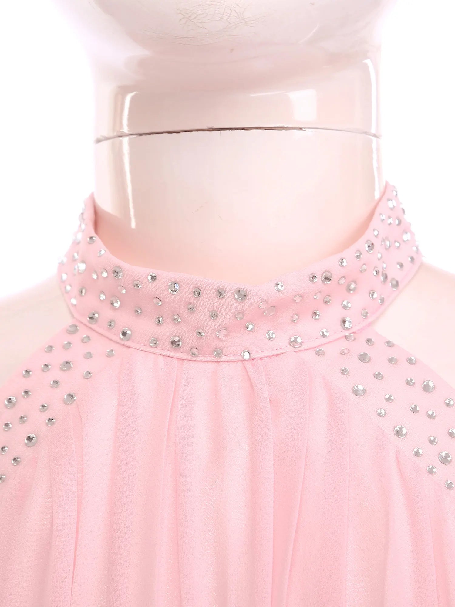 Kids Girls Elegant Party Dress Halter Off-shoulder High Waist Ruffled Chiffon Dresses Wedding Birthday Pageant Evening Prom Gown