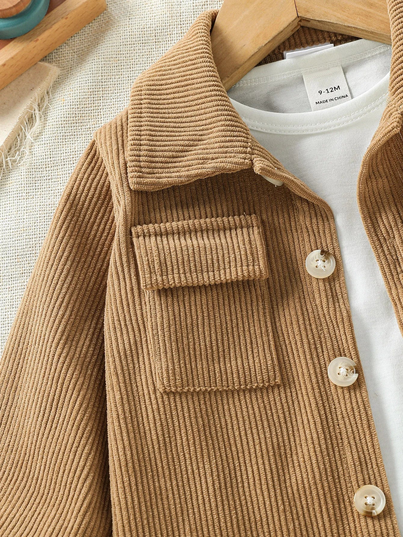 Baby Clothing Solid Set 2025 Autumn Winter New Baby Boy's Long Sleeve Suit Shirt Coat+Pant Cool 3-24M Two-piece ClothesSet