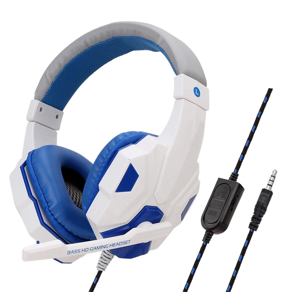 3.5mm Gaming Wired Gaming Headphones With 120° Adjustable HD Microphone For Computer PS4 PS5 Xbox Bass Stereo PC Gaming Headset