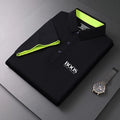 New men's high-quality short sleeved polo shirt, summer fashion, casual, sweat absorbing, breathable, cool T-shirt top