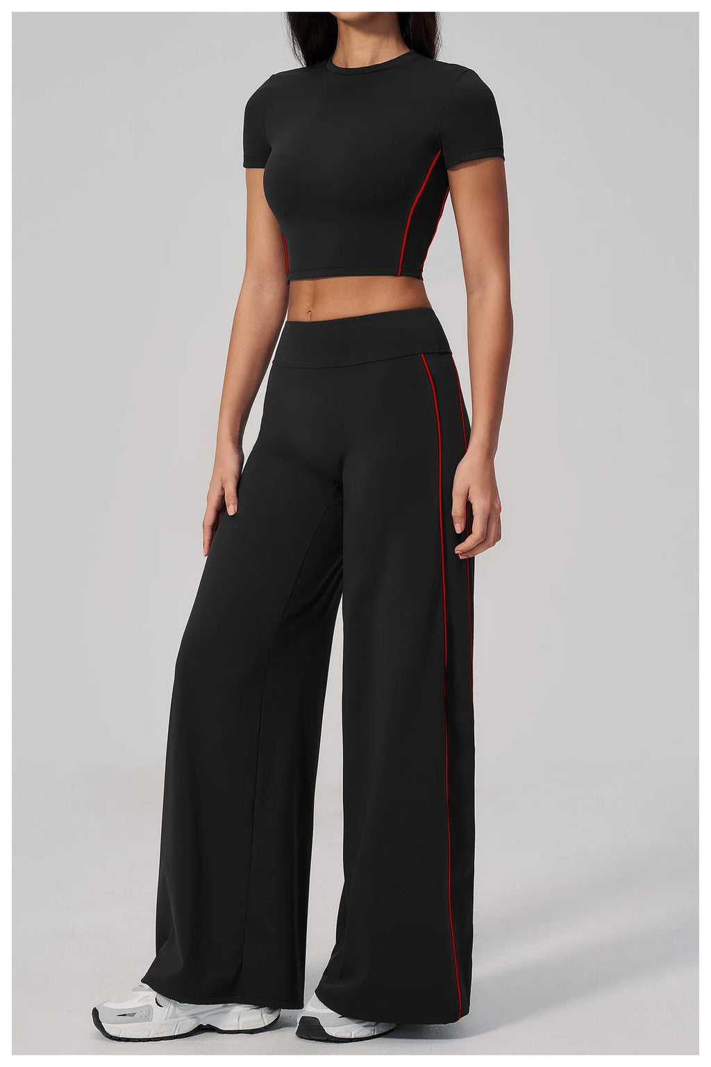 2PCS Yoga Set Women Tracksuit Sports Outfit Gym Set Running Workout Clothes Short Sleeves Sports Bra Athletic Wear Yoga Clothing