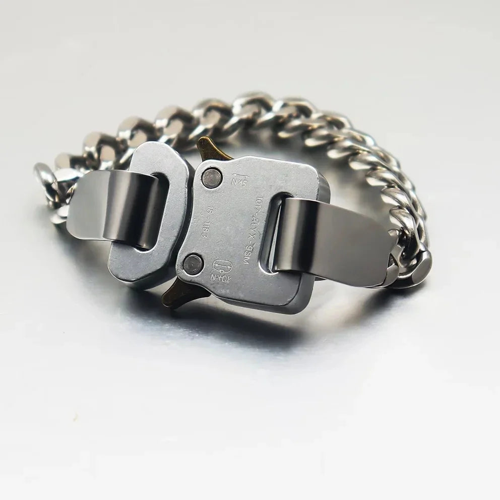Unisex Street Fashion Trend 1017 ALYX 9SM Functional Bracelet Gift Box Packaging Open Buckle Men Women ALYX Accessories