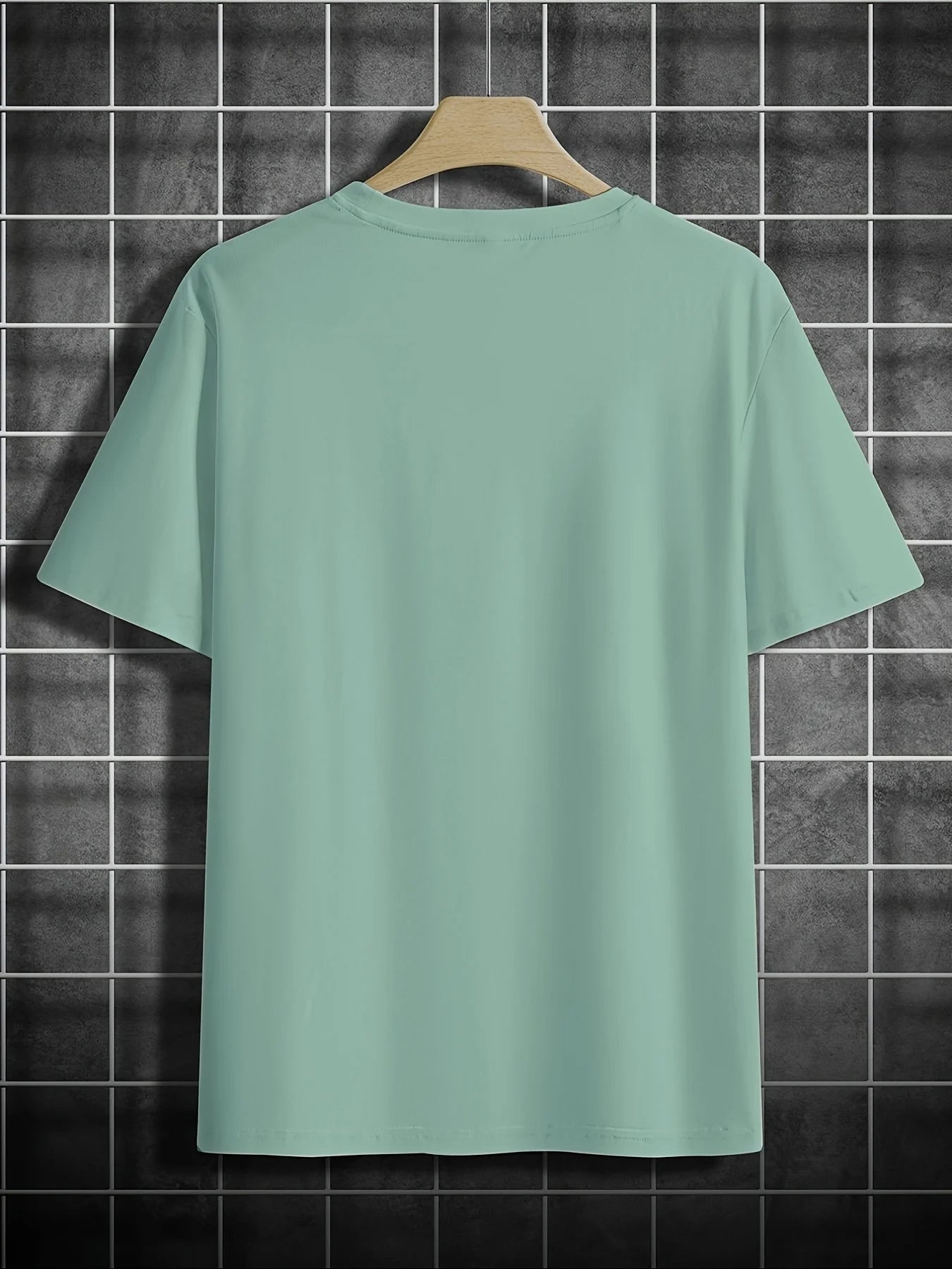 100% pure cotton men's summer casual sports fashionable loose MILANO ITALIA pattern printed round neck short sleeved T-shirt top