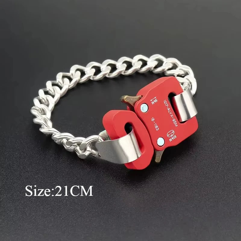 Unisex Street Fashion Trend 1017 ALYX 9SM Functional Bracelet Gift Box Packaging Open Buckle Men Women ALYX Accessories