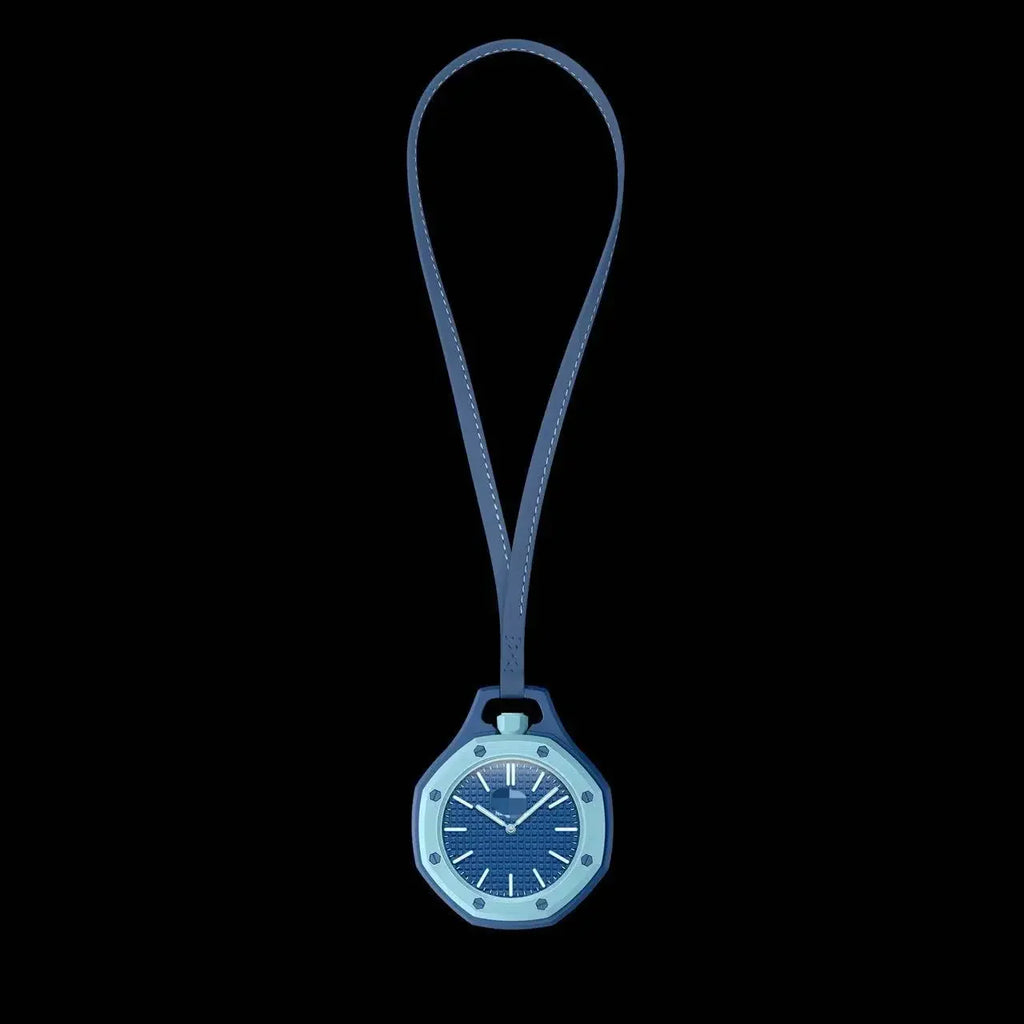 2026 New AP Collaboration Pocket Watch Fashion Quartz Wristwatch Waterproof Leather Strap Pendant Hanging Watch
