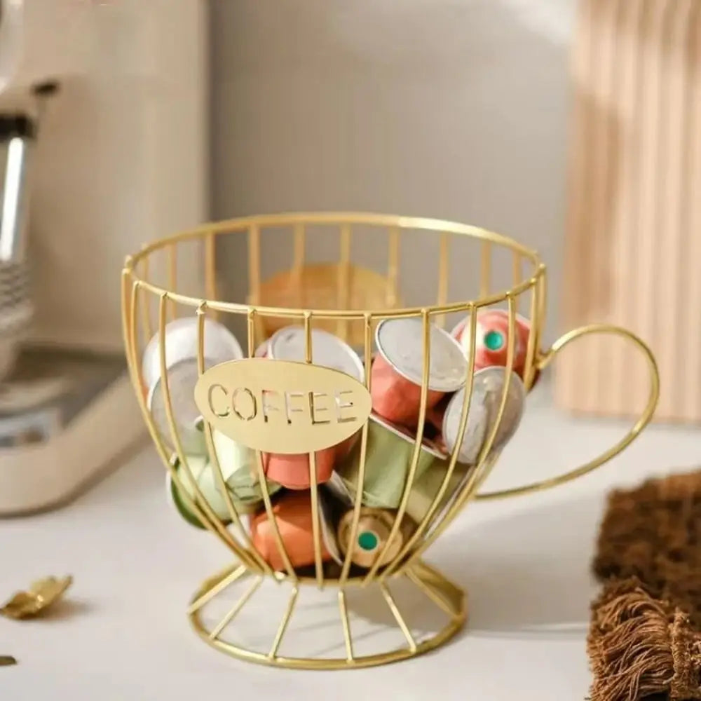 Large Capacity Coffee Pod Holder Irregular Shape Coffee Pod Coffee Capsule Holder Storage Cup Home Decoration