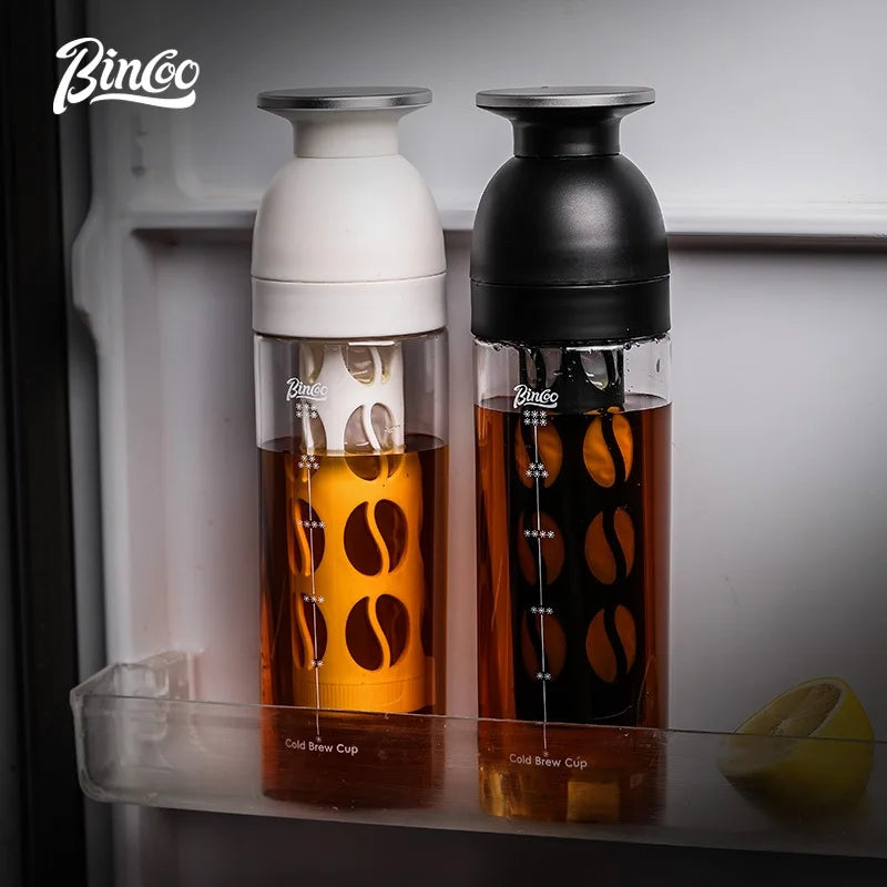 Bincoo Ice World Cold Brew Coffee Cup Portable Cold Steep Bottle Tritan Material Heat Resistant Travel Water Bottle for Home