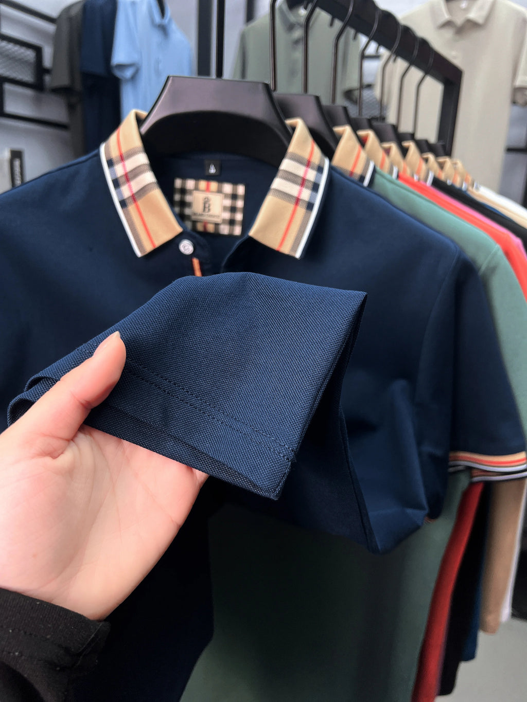 Luxury brand silk cotton short sleeve polo shirt fashion Paul Pony embroidered men's T-shirt summer comfort business casual top