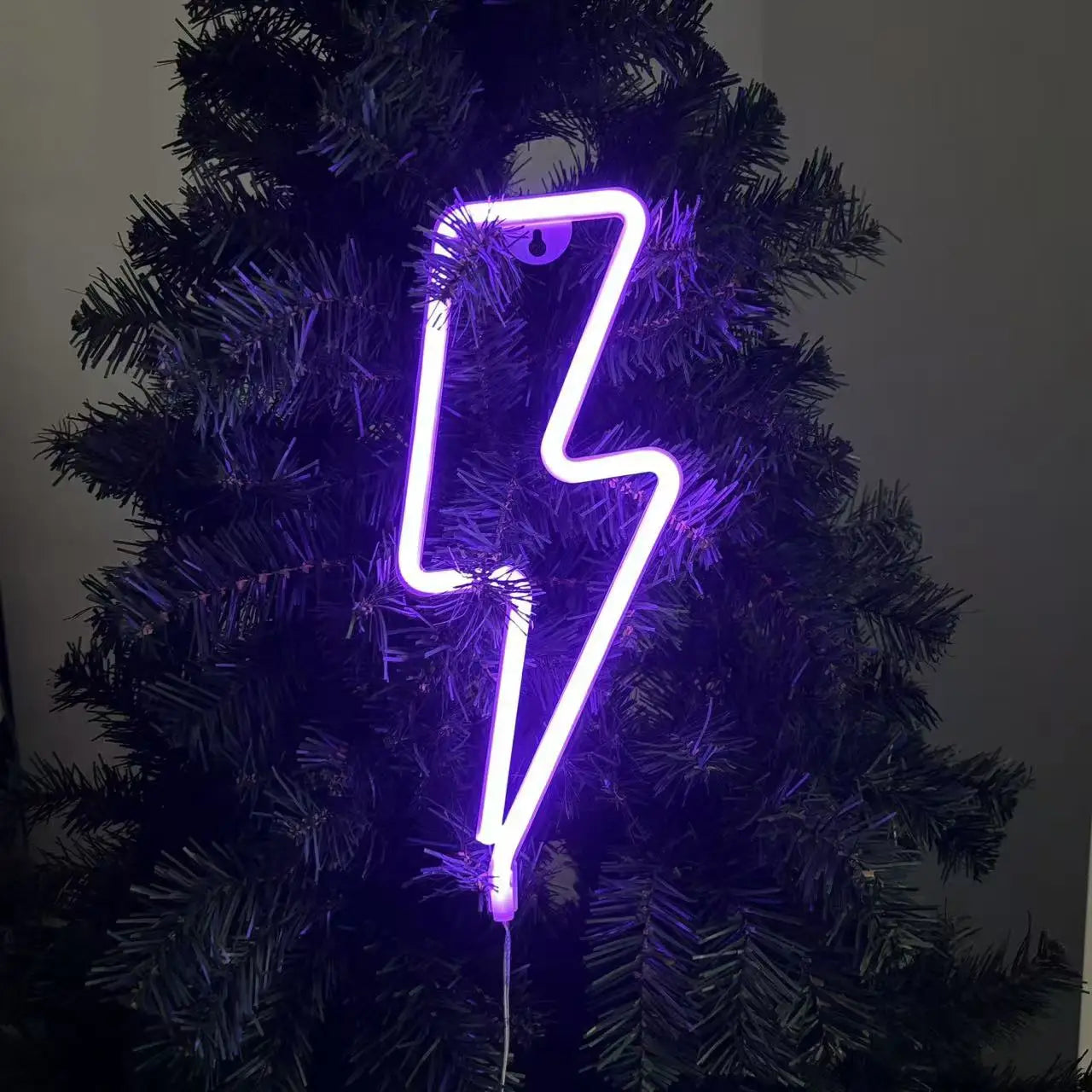 Lightning LED neon light, USB/battery powered, bedroom, gaming room, living room, office, wedding, birthday, party supplies