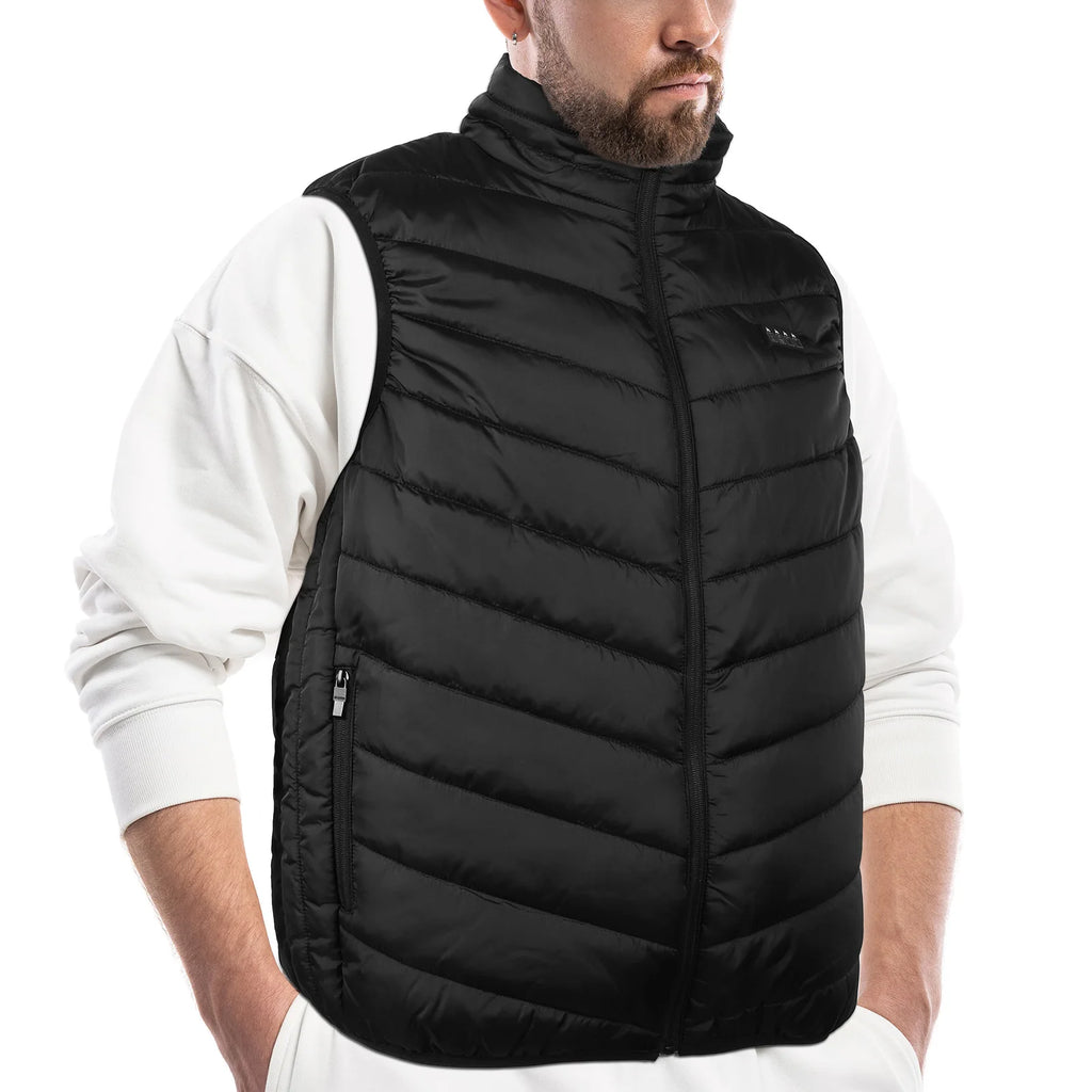 21 Area Heated Vest Thermal Warm Waistcoat Electric Heating Jacket (Black 5XL)