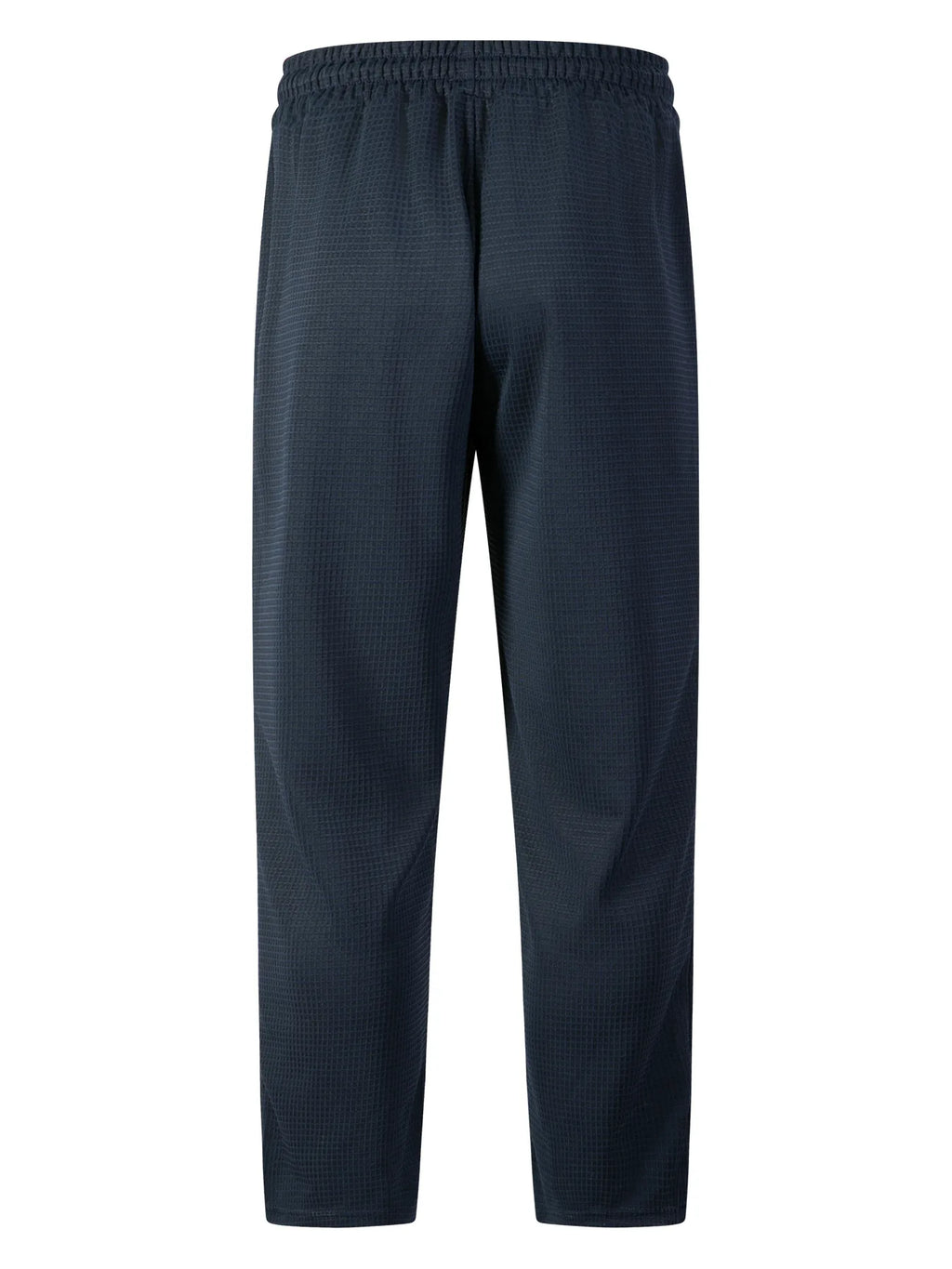 Men's new wide-checkered drawstring casual pants - lightweight, breathable, solid color, comfortable straight-leg trousers