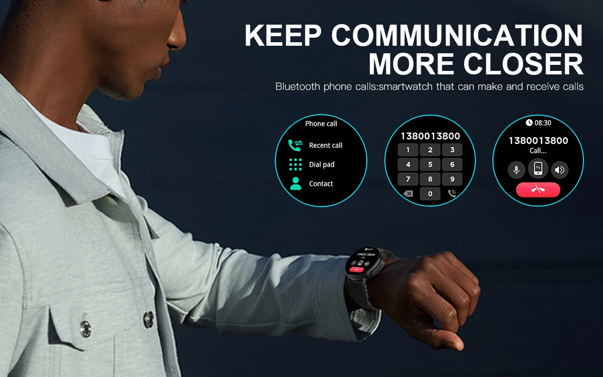 1.52'' HD Display Smart Watch Ultra With Sport Fitness Tracker with Health Tracking,Waterproof,120+ Sport modes for Women men