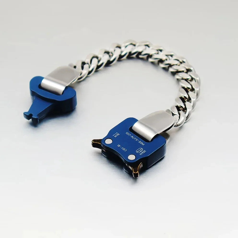 Unisex Street Fashion Trend 1017 ALYX 9SM Functional Bracelet Gift Box Packaging Open Buckle Men Women ALYX Accessories