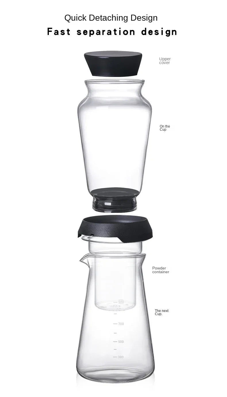 Glass Cold Brew Coffee Maker Ice Ball Coffee and Tea Tools Cooking Machines Makers Machine Brewer Accessories Drip Set Distilled