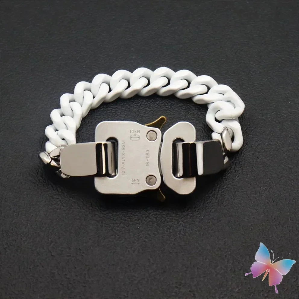 Unisex Street Fashion Trend 1017 ALYX 9SM Functional Bracelet Gift Box Packaging Open Buckle Men Women ALYX Accessories