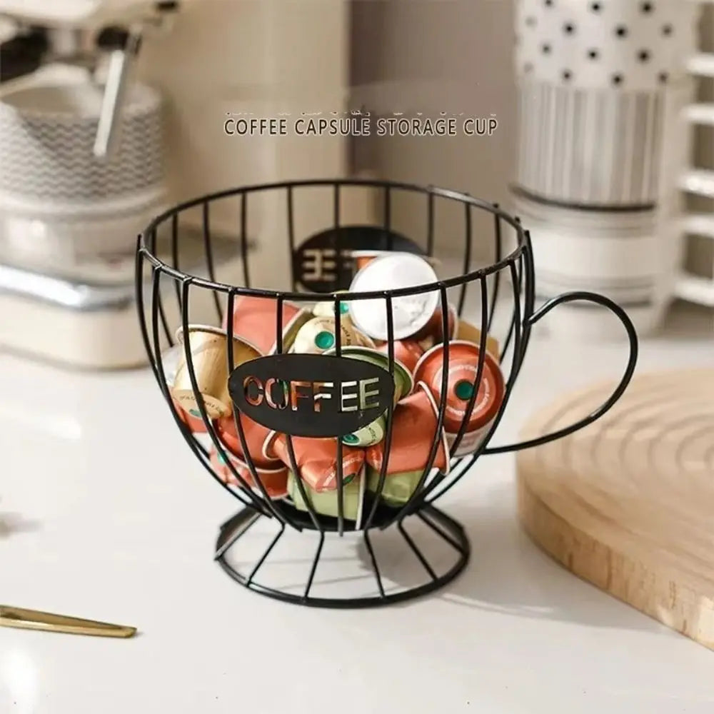 High Quality Large Capacity Coffee Pod Holder Coffee Pod Storage Cup Coffee Capsule Holder Home Decoration Irregular Shape