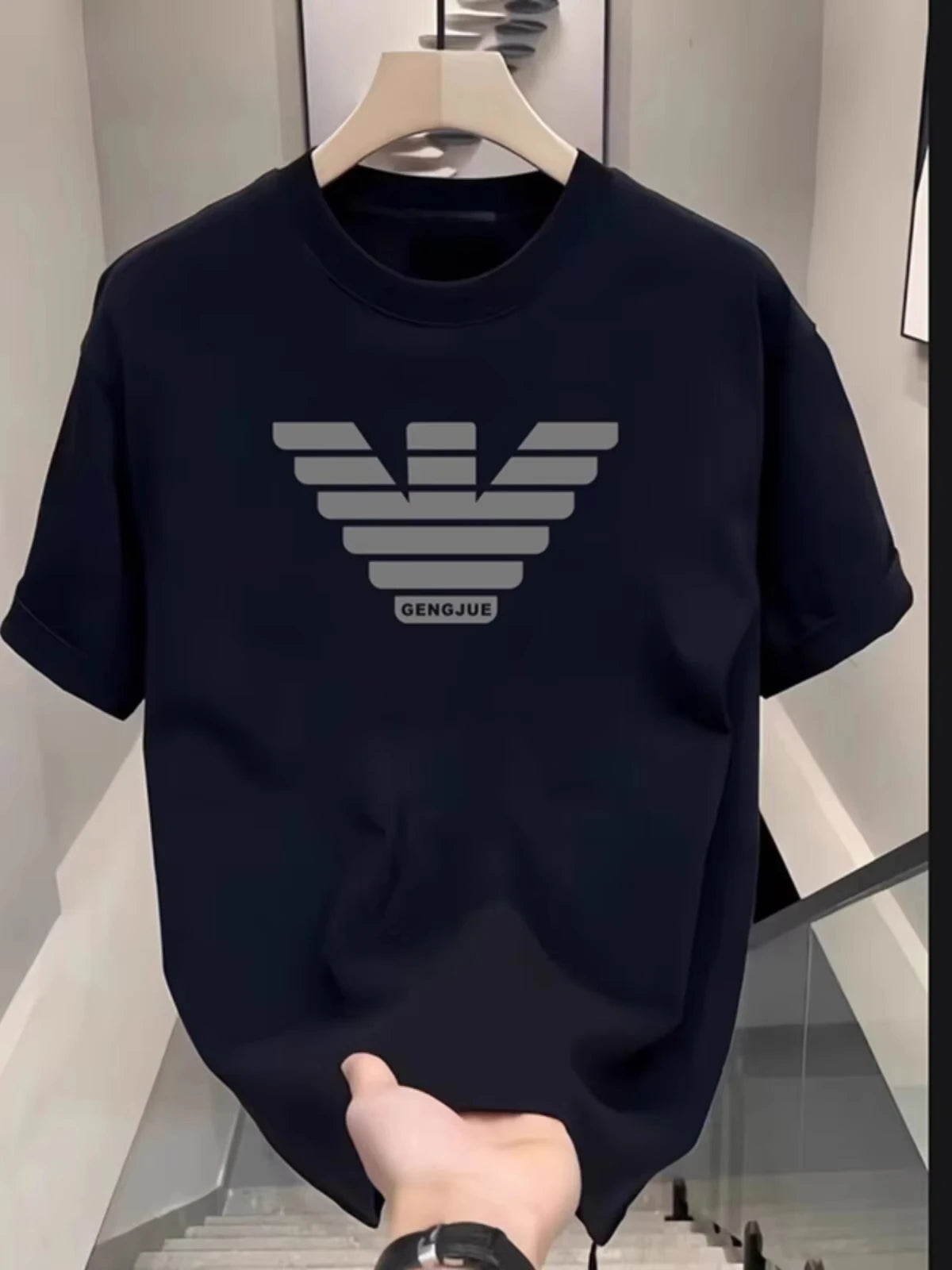 new style Fashionable Bestseller - Loose-Fitting Round-Neck Summer Cotton T-Shirt for Men and Women, Stylish and Breathable Top