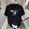 2025 Fashion Luxury Brand Printed Women's T-shirt Pure Cotton T-shirt Brand Breathable T-shirt Men's Street O-neck T-shirt Tops