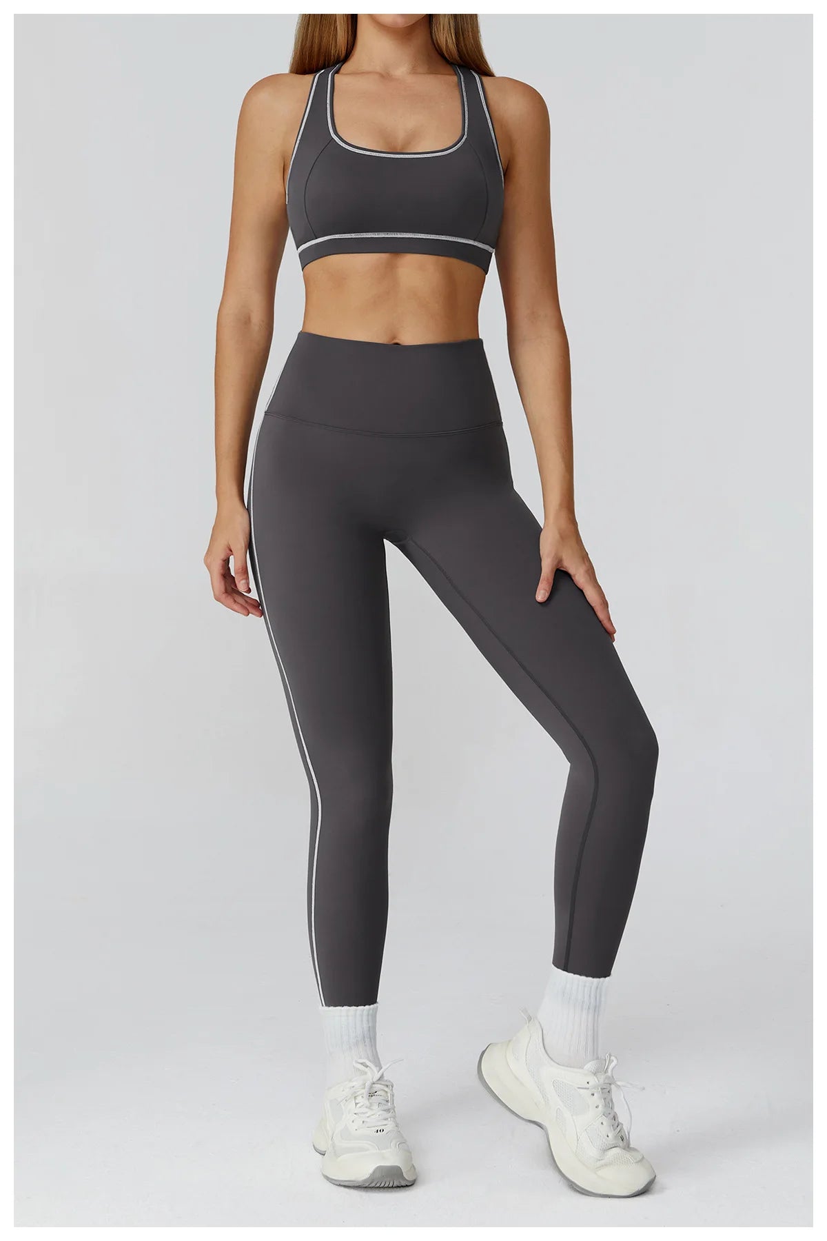 2/3 Piece Gym Fitness Suit Yoga Set Gym Sportswear Women Yoga Suits Sandal Fitness Set Sandals Sports Bra Gym Mesh Yoga Top