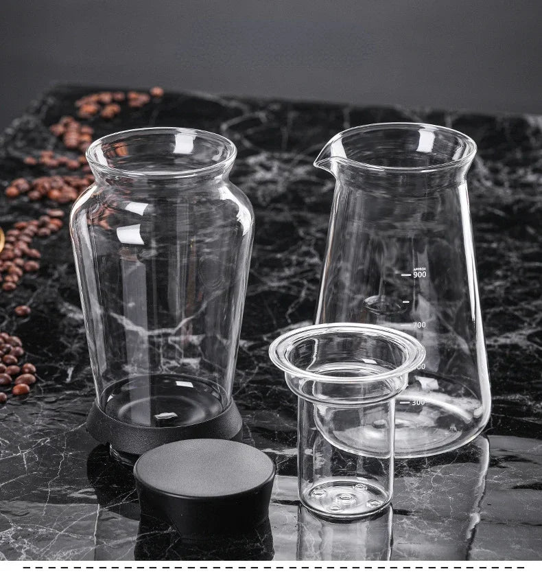 Glass Cold Brew Coffee Maker Ice Ball Coffee and Tea Tools Cooking Machines Makers Machine Brewer Accessories Drip Set Distilled
