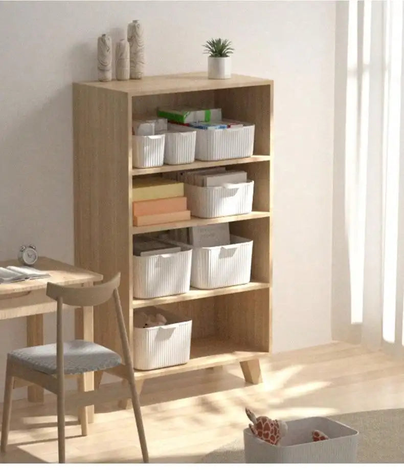 WORTHBUY Multifunctional Plastic Storage Box With Handle Desktop Organizer For Food Bathroom Kitchen Cabinet Storage Organizer