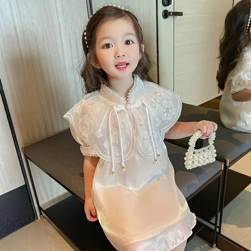 Girls Princess Dress New Fashion Party Costumes Kids Casual Outfits Baby Lovely Suits 2024 Dress
