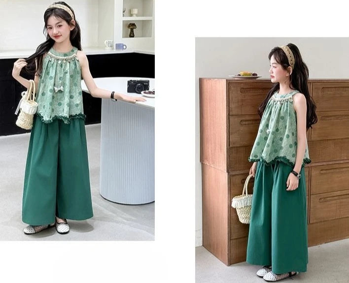 Clothes Girl 10 to 12 Years Old Kids Set Teens Children's Suit for Girls Cute Teenagers Outfits Junior Top Bottom Little Outdoor