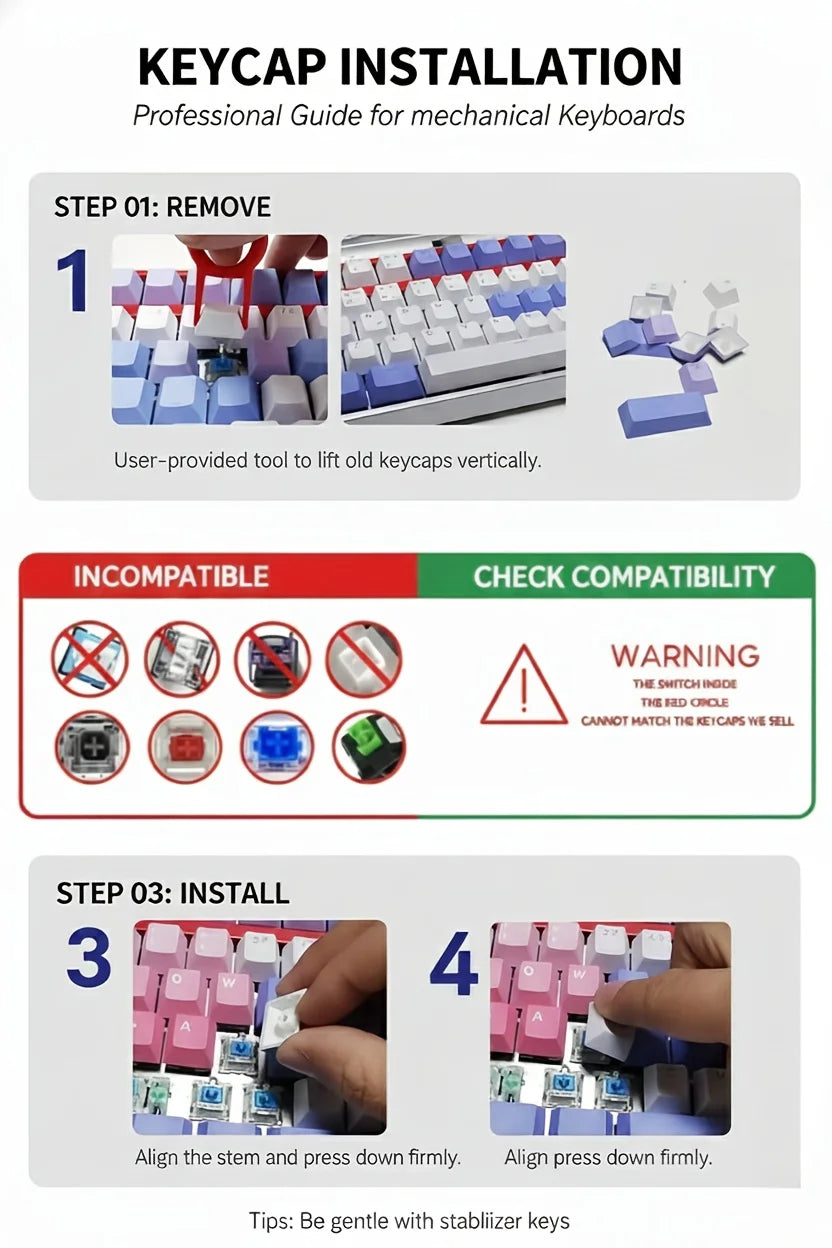 Cute Capybara Keycaps XDA Profile ABS Custom Mechanical Keyboard Keycap Set Kawaii DIY Desk Decor Gift