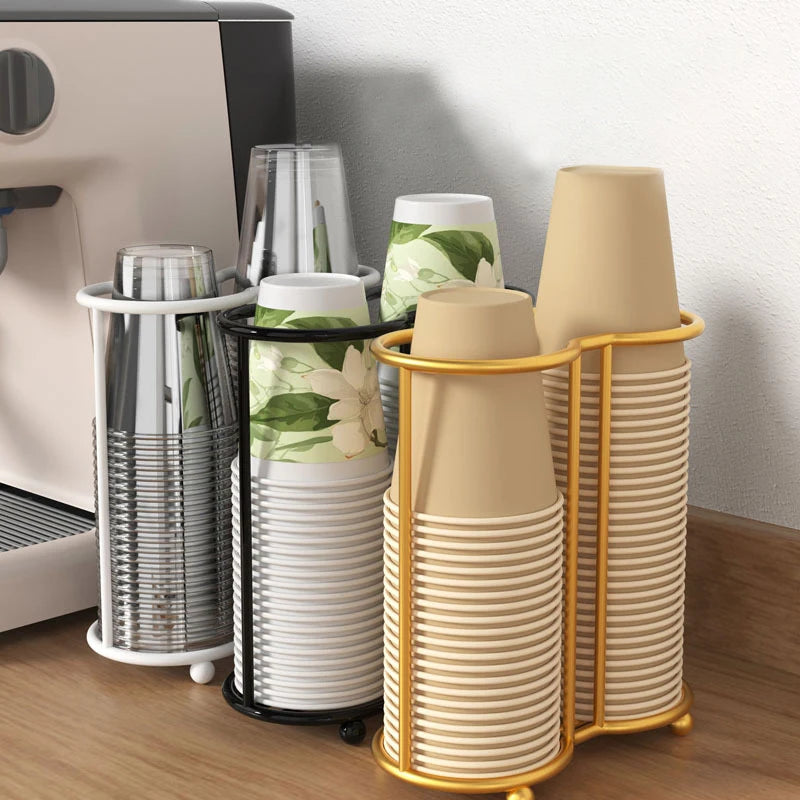 Kitchen Paper Cup Holder Picker Multifunctional Desktop Cup Storage Rack Household Coffee Cup Holder For Home Disposables Cups