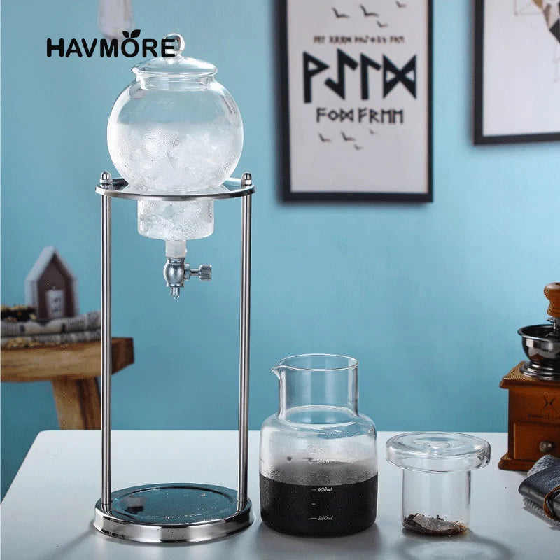 600ml Classic Cold Brew Coffee Ice Coffee Maker Espresso Coffee Drip Pot Specialized Barista Accessories