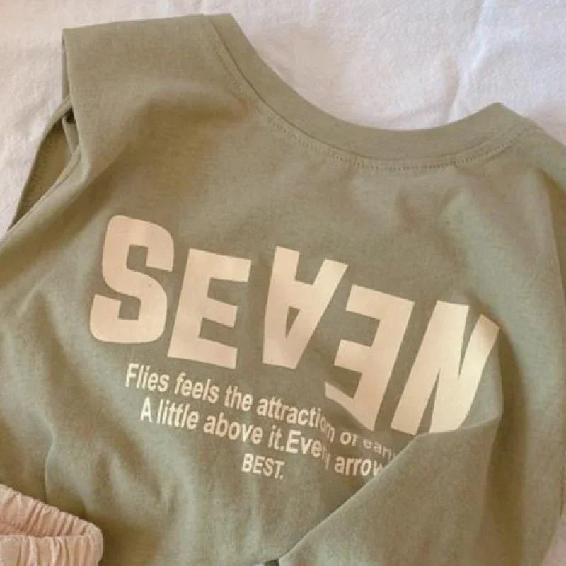 Children'S New Fashion Summer T-Shirts Boys Girls Sleeveless Vests Cartoon Tee Tops 100% Cotton Comfortable Kids T-Shirt Clothes