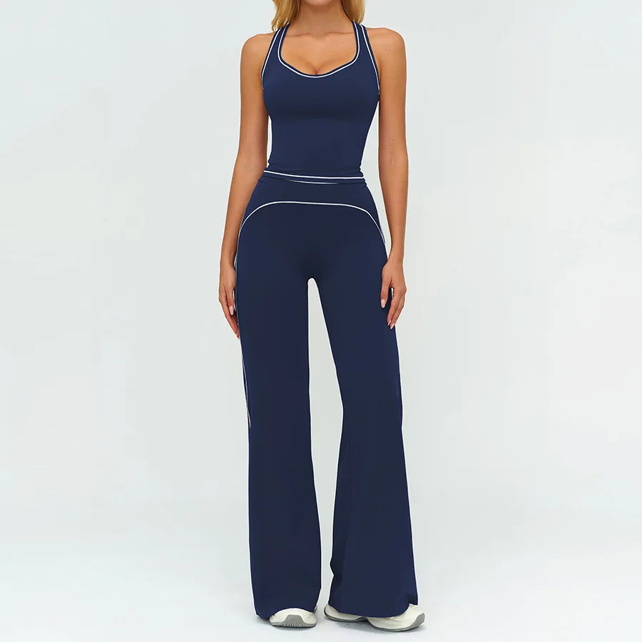 Yoga Set 2PCS Gym Clothes Sportswear Workout Outfits Women Long Sleeve Top Tracksuits Fitness Sports Bra Running Shorts Leggings